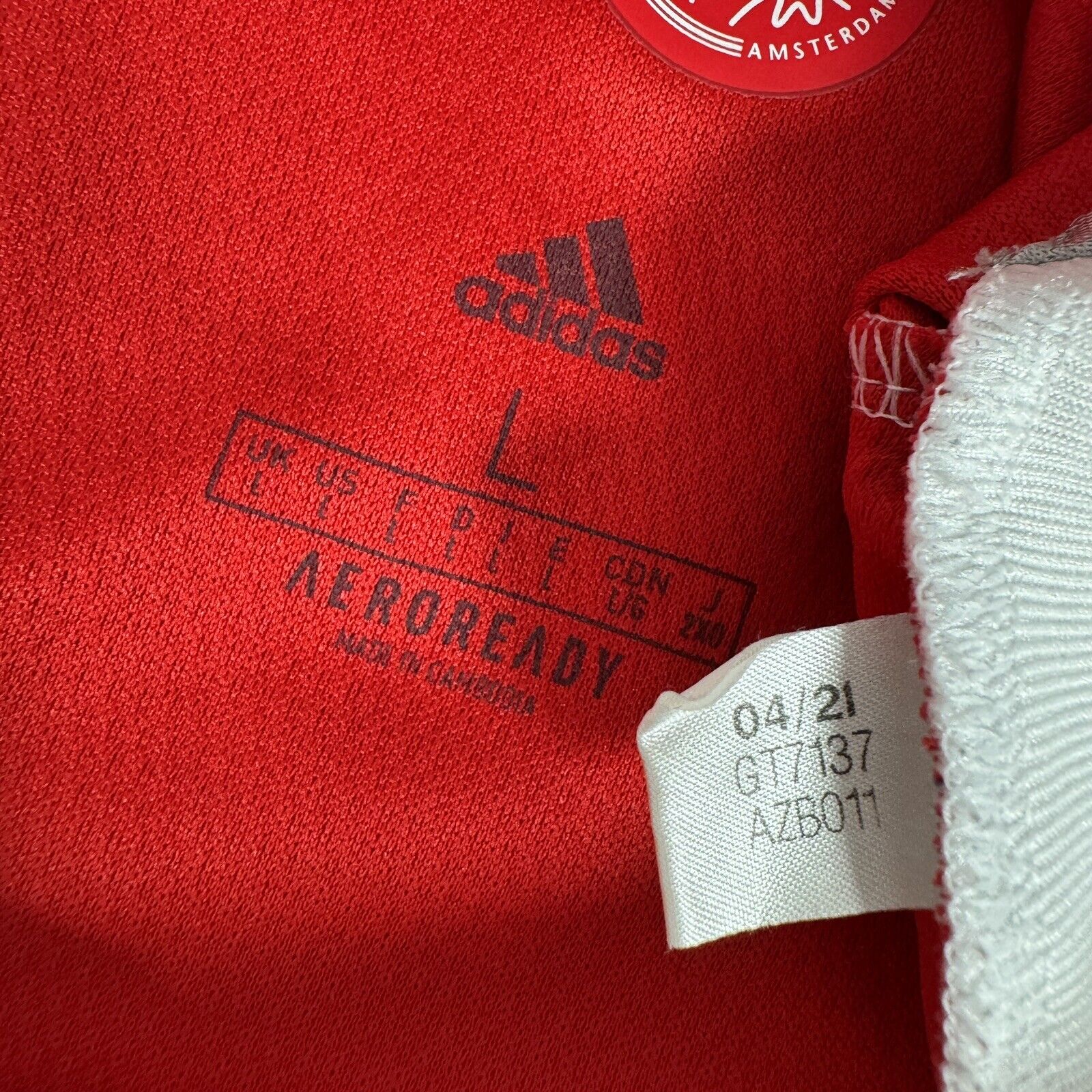 ajax 2021 2022 home football shirt men s large4