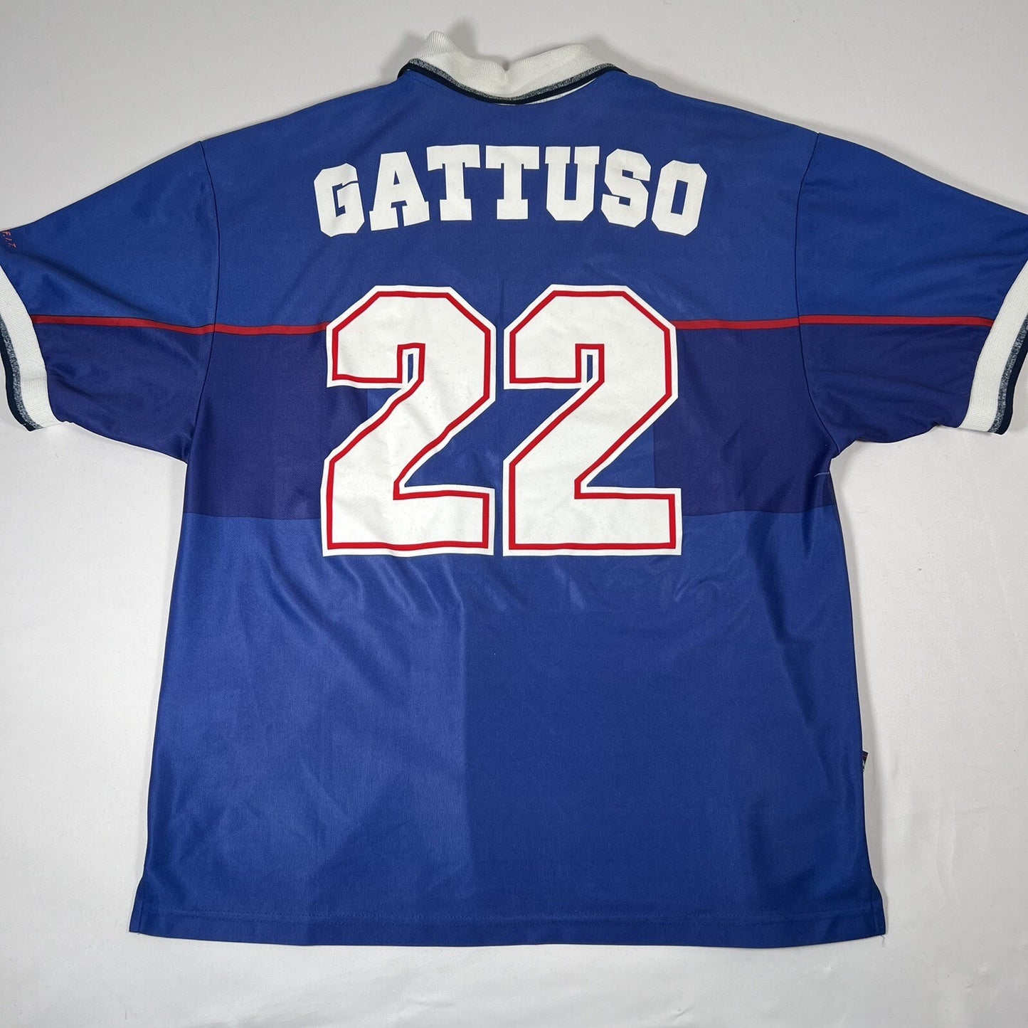 gattuso 22 rangers 1997 1998 1999 home football shirt xl 12