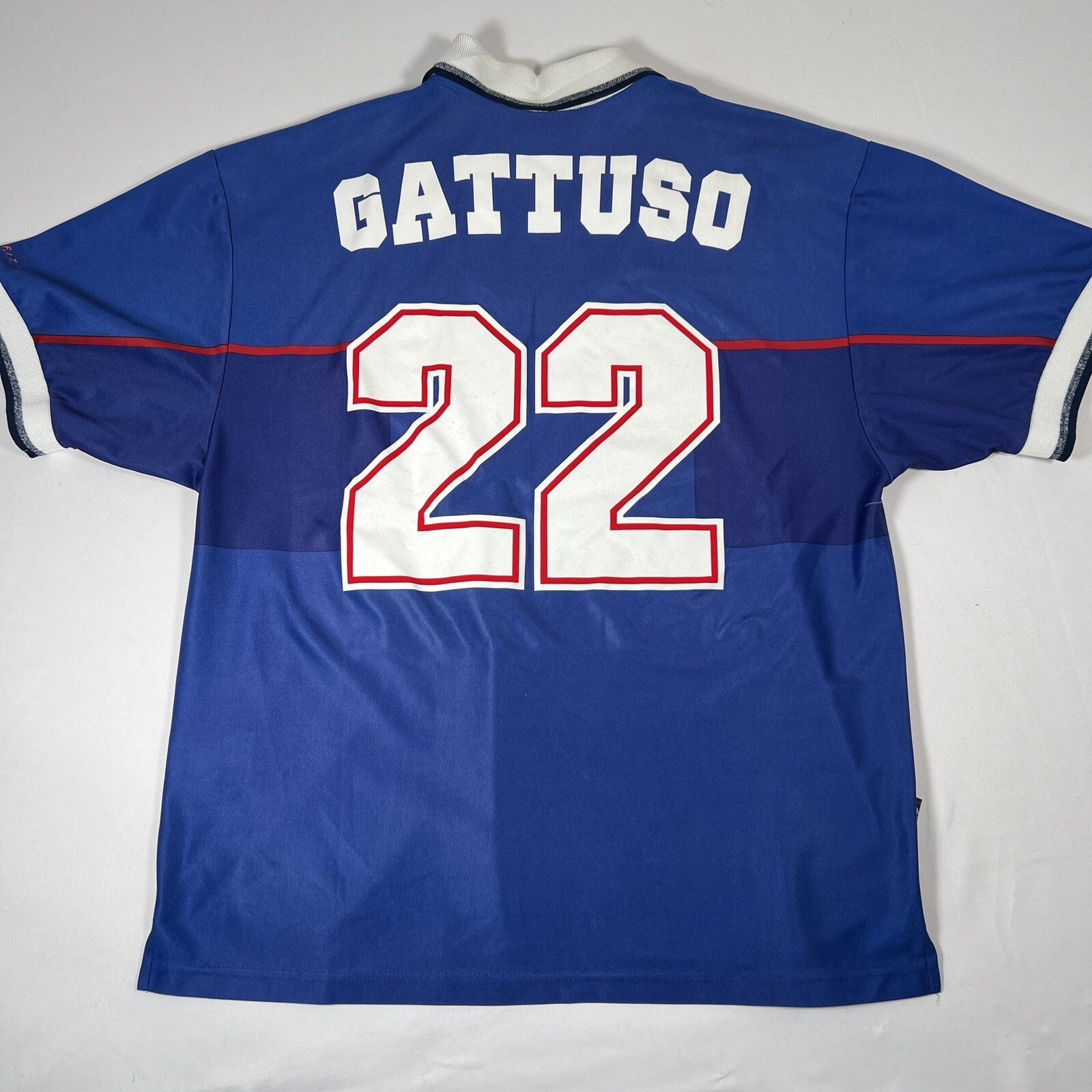 gattuso 22 rangers 1997 1998 1999 home football shirt xl 12