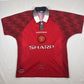 manchester united 1996 1997 1998 home football shirt men s medium 12