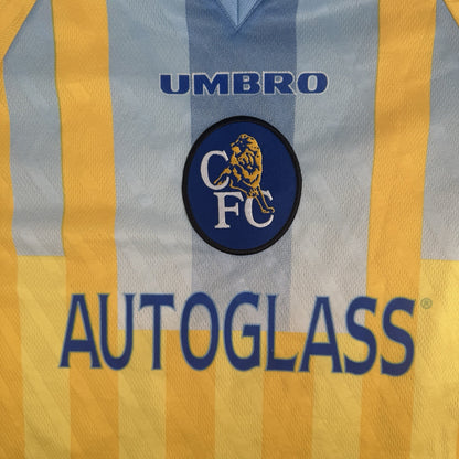 Chelsea 1997/1998 Away Football Shirt Large — front close-up