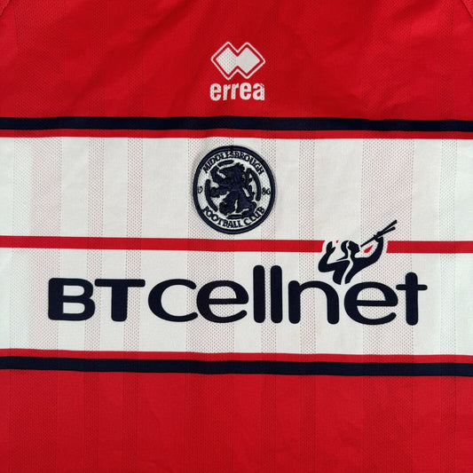 Middlesbrough 2000/2001 Home Football Shirt   XL - Football Shirt Kingdom