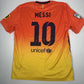 MESSI 10 Barcelona 2012/2013 Away Football Shirt  Large