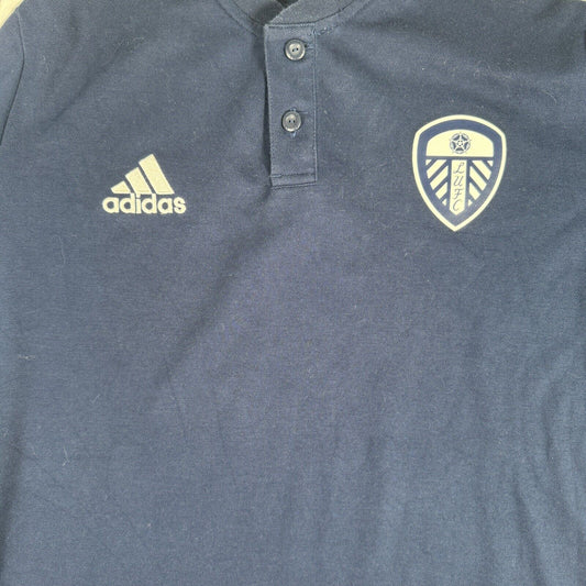Leeds United 2022/2023 Blue Adidas Training Football Shirt Medium - Football Shirt Kingdom