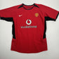 manchester united 2002 2003 2004 home football shirt medium boys2