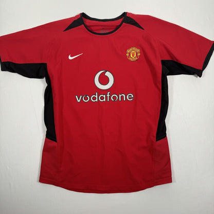 manchester united 2002 2003 2004 home football shirt medium boys2