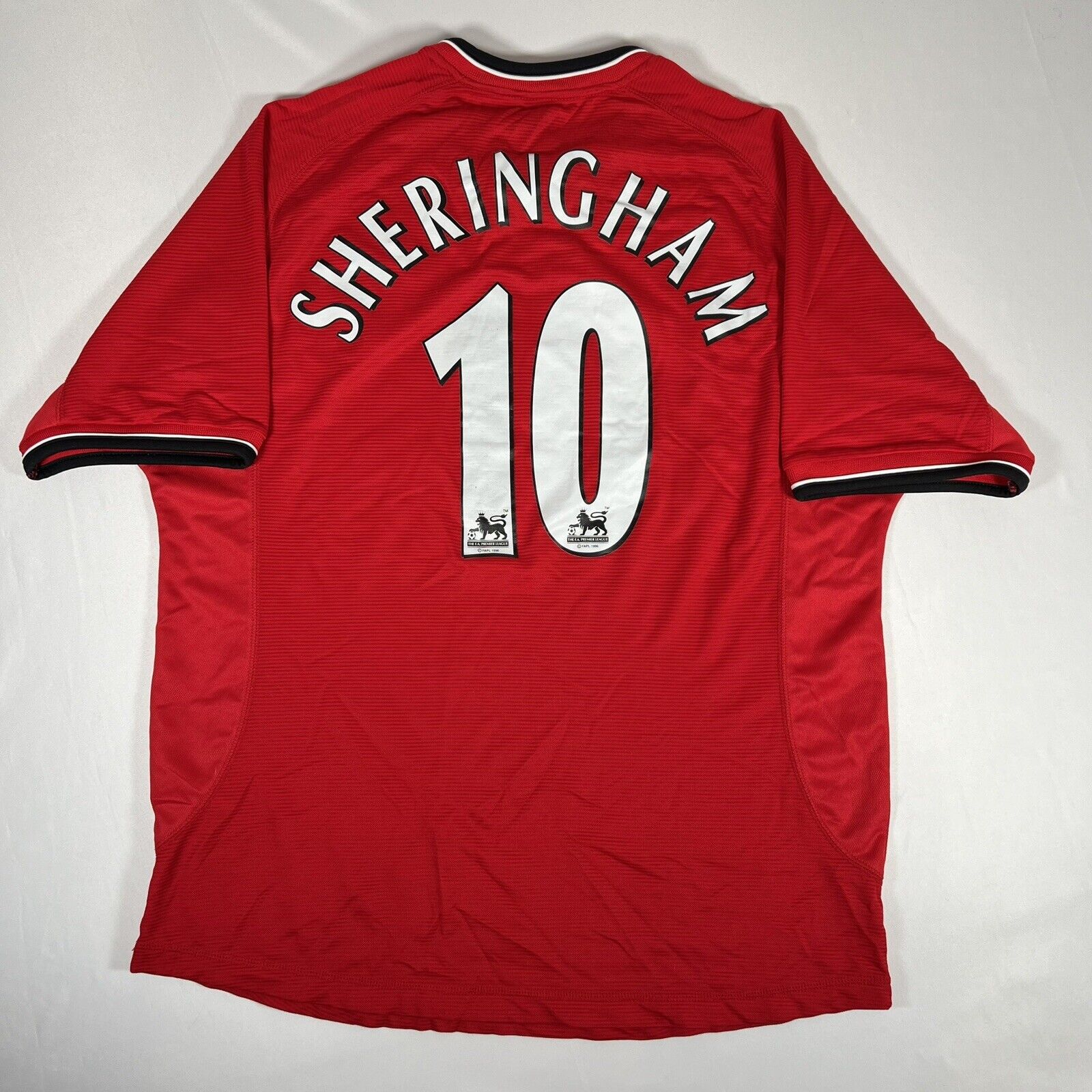 sheringham 10 manchester united 2000 2001 2002 home football shirt large3