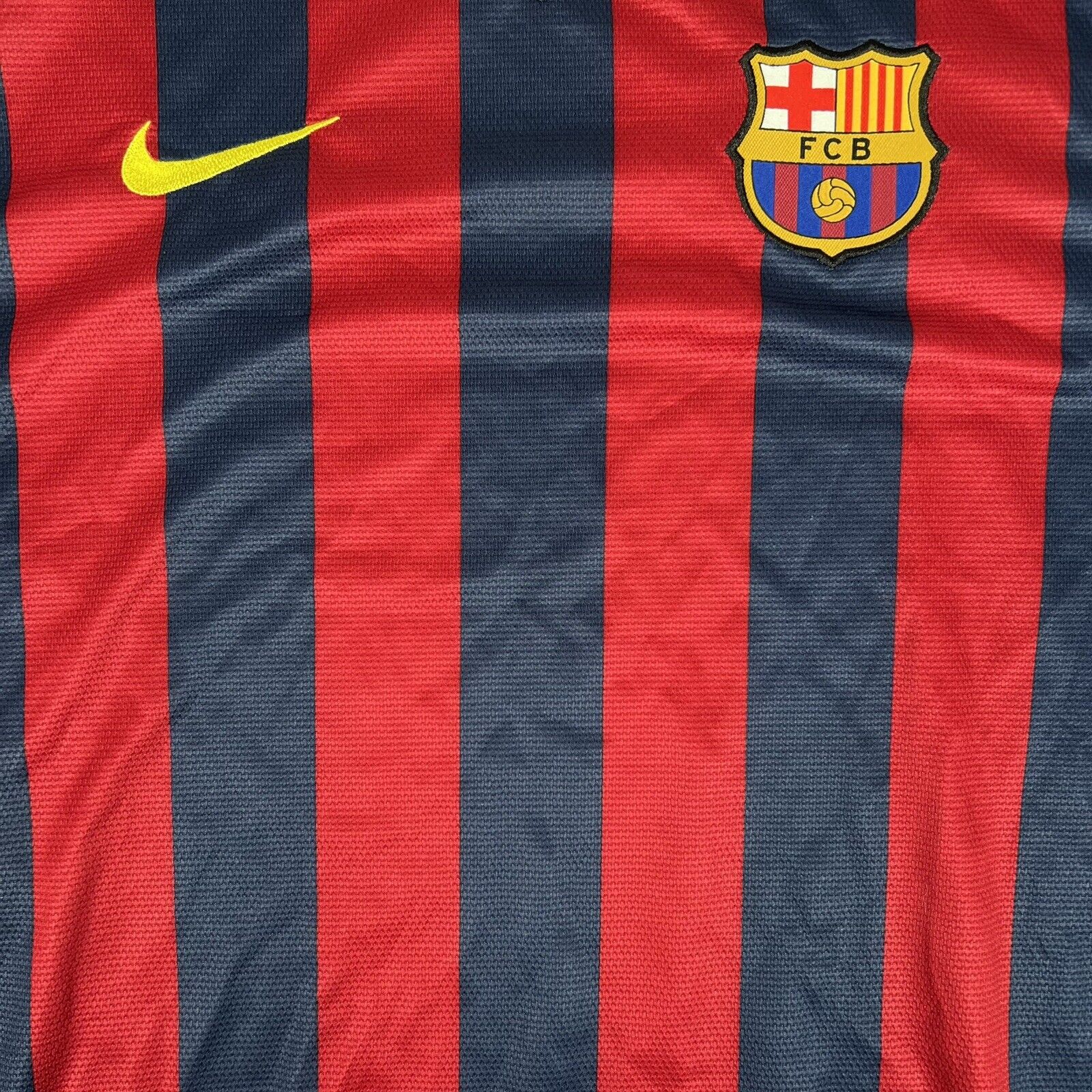 Barcelona 2013/2014 Home Football Shirt  Men’s Large - Football Shirt Kingdom