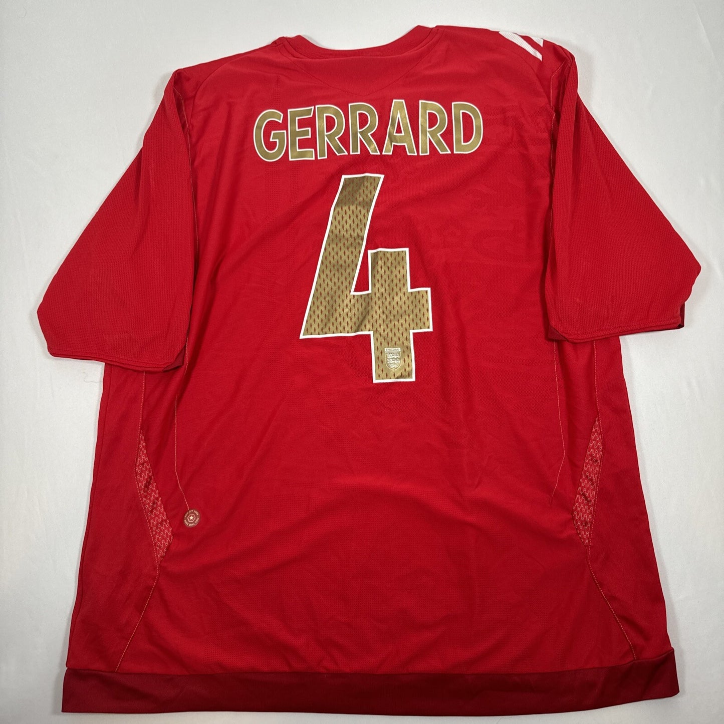 gerrard 4 england 2006 2007 2008 away football shirt men s xxl 2xl2