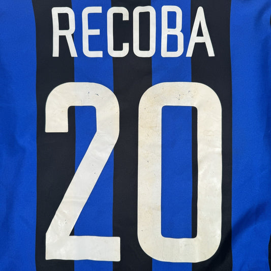 RECOBA 20 Inter Milan 2002/2003 Home Football Shirt Long Sleeve Large - Football Shirt Kingdom