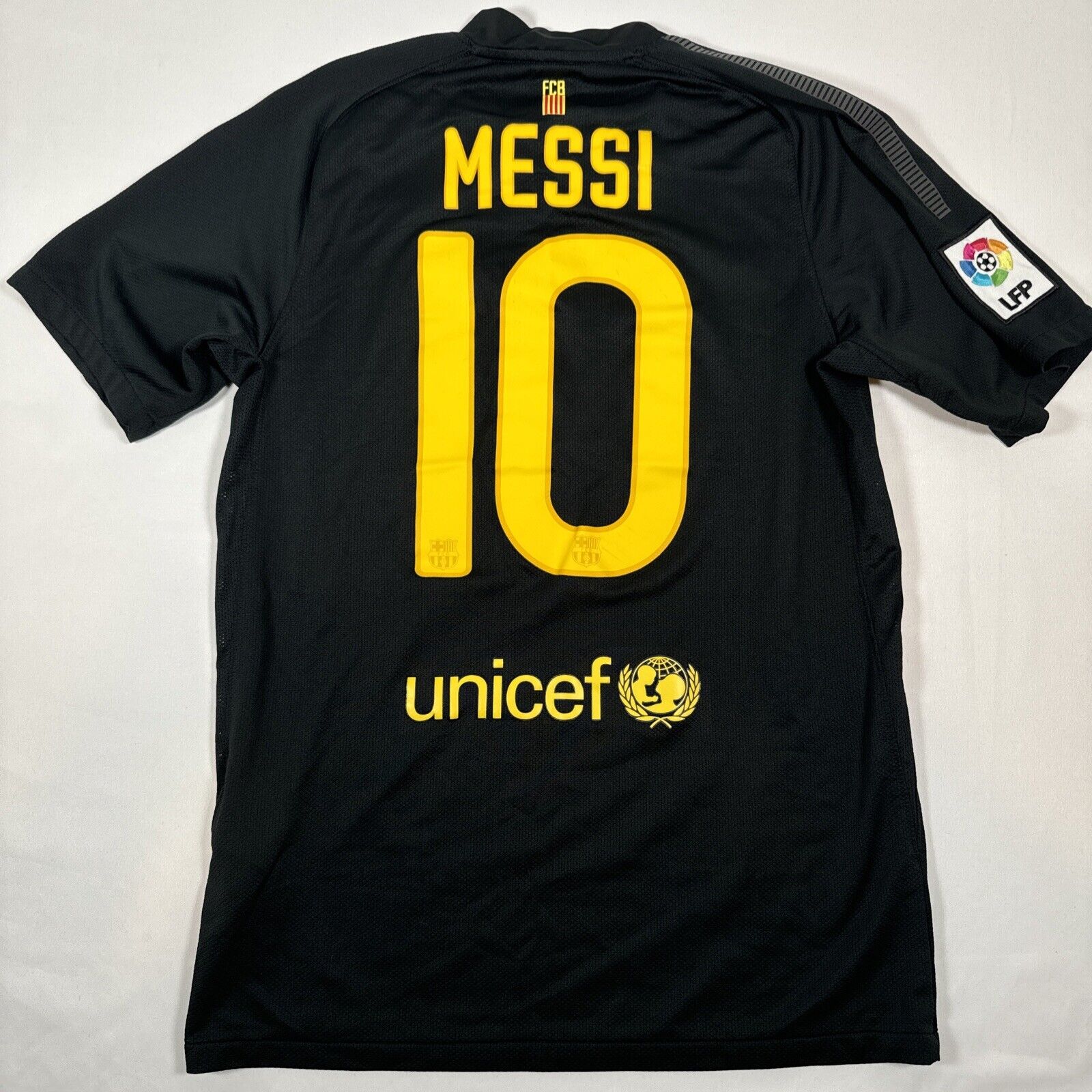 messi 10 barcelona 2011 2012 away football shirt men s small3