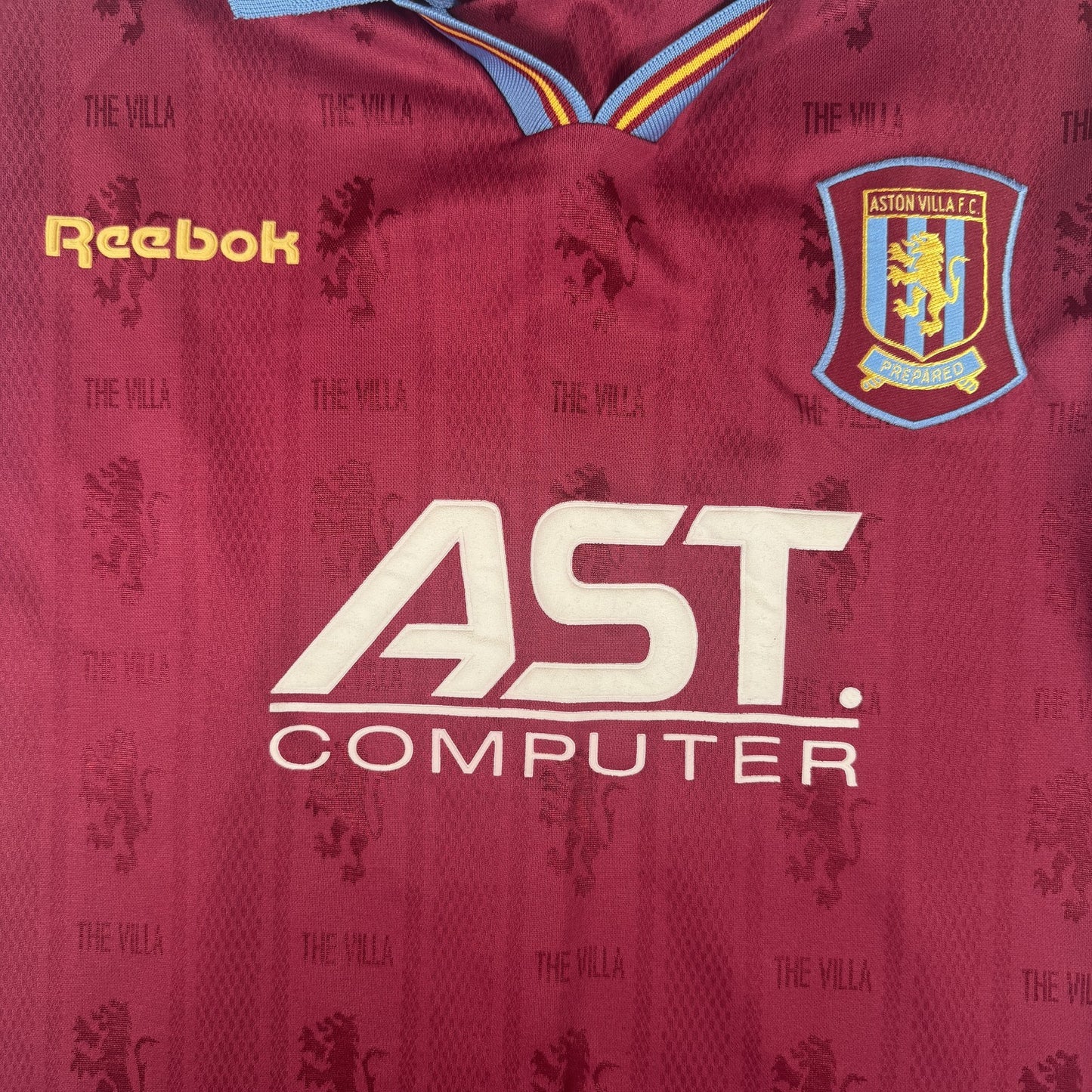 Aston Villa 1995/1996/1997 Home Football Shirt  Large