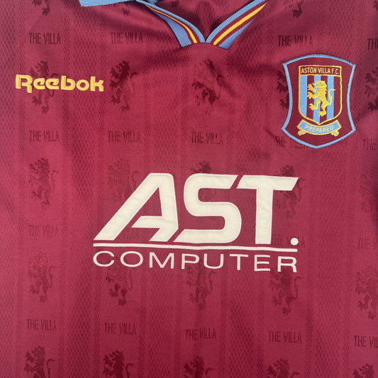 Aston Villa 1995/1996/1997 Home Football Shirt  Large