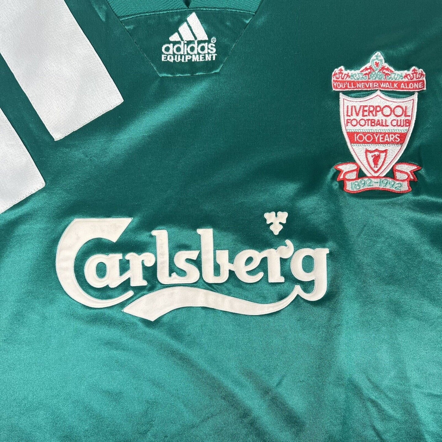 Liverpool 1992/1993 Away Football Shirt Player Spec Long Sleeve XL - Football Shirt Kingdom