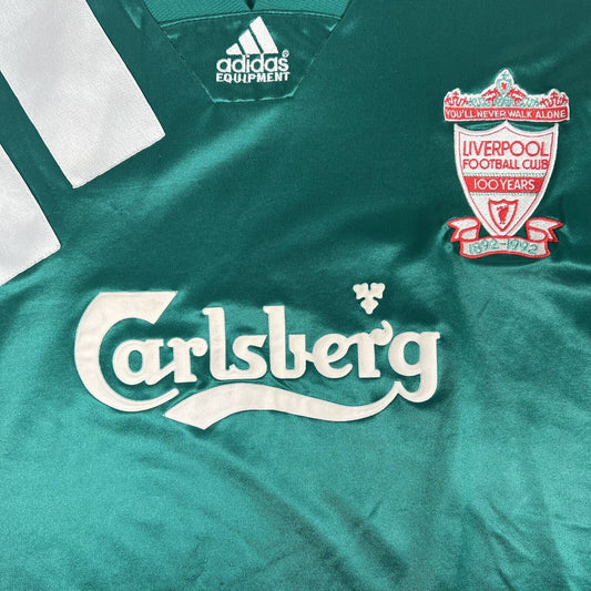 Liverpool 1992/1993 Away Football Shirt Player Spec Long Sleeve XL - Football Shirt Kingdom