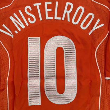 v.NISTELROOY Netherlands 2004/2005/2006 T90 Limited BNWT Holland Football Shirt — back close-up