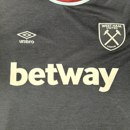 West Ham United 2021/2022 Third Football Shirt Men’s XL — front close-up