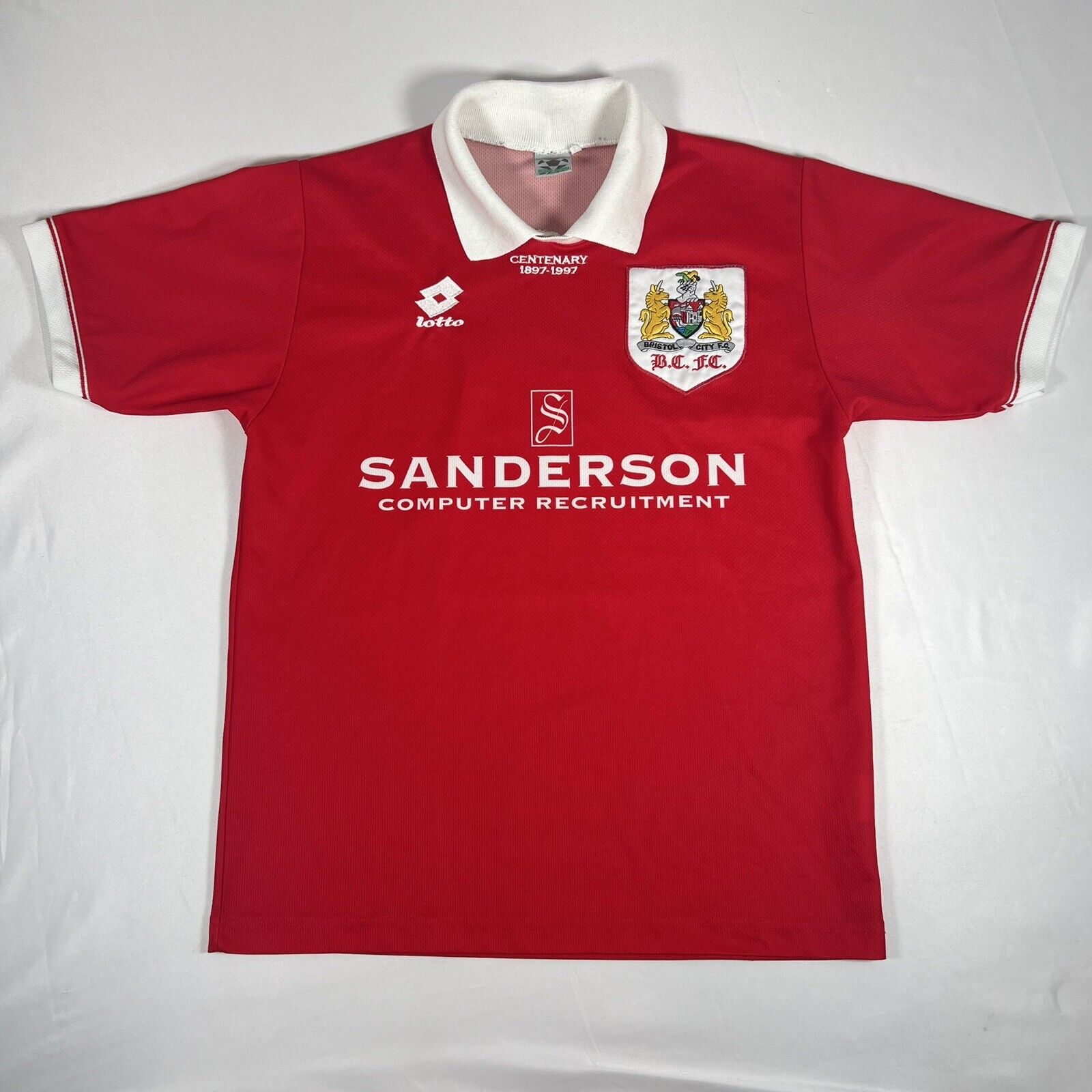 bristol city 1996 1997 home football shirt small2