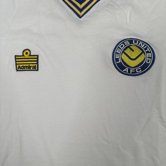 Official Leeds United 1977/1978 Scoredraw Home Football Shirt  Small - Football Shirt Kingdom