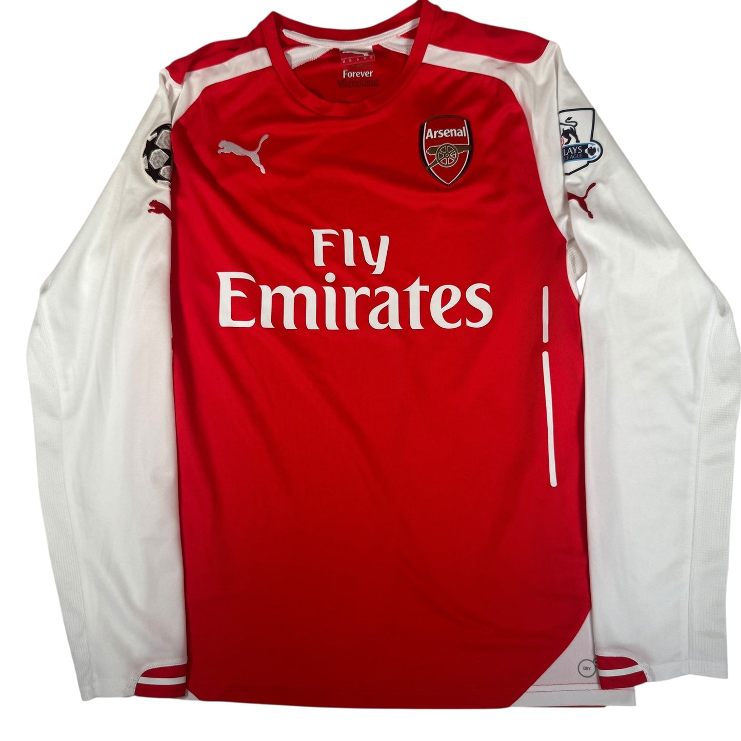 Arsenal 2014/2015 Home Long Sleeve Football Shirt  Medium