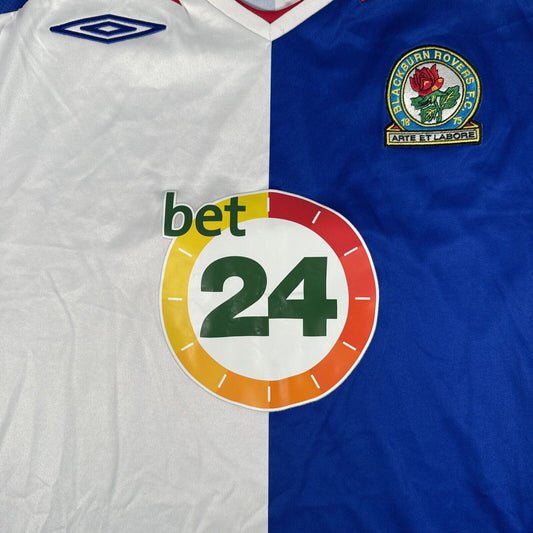 Blackburn Rovers 2007/2008 Home Football Shirt Men’s XXL 2XL - Football Shirt Kingdom