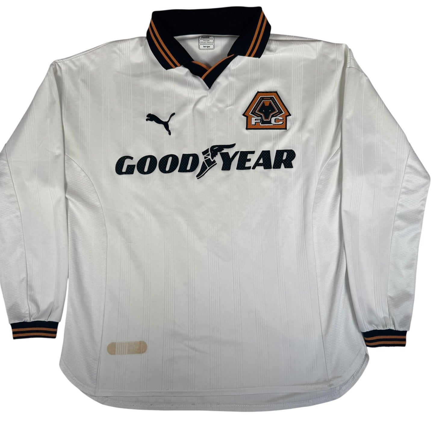 Wolverhampton Wanderers Wolves 1999/2000 Away Long Football Shirt  Large