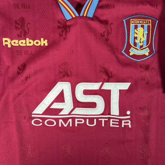 Aston Villa 1995/1996/1997 Home Football Shirt  Small - Football Shirt Kingdom