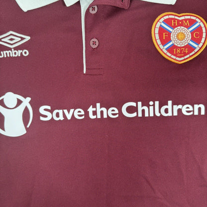 Hearts Heart Of Midlothian 2017/2018 Home Football Shirt 2XL XXL — front close-up