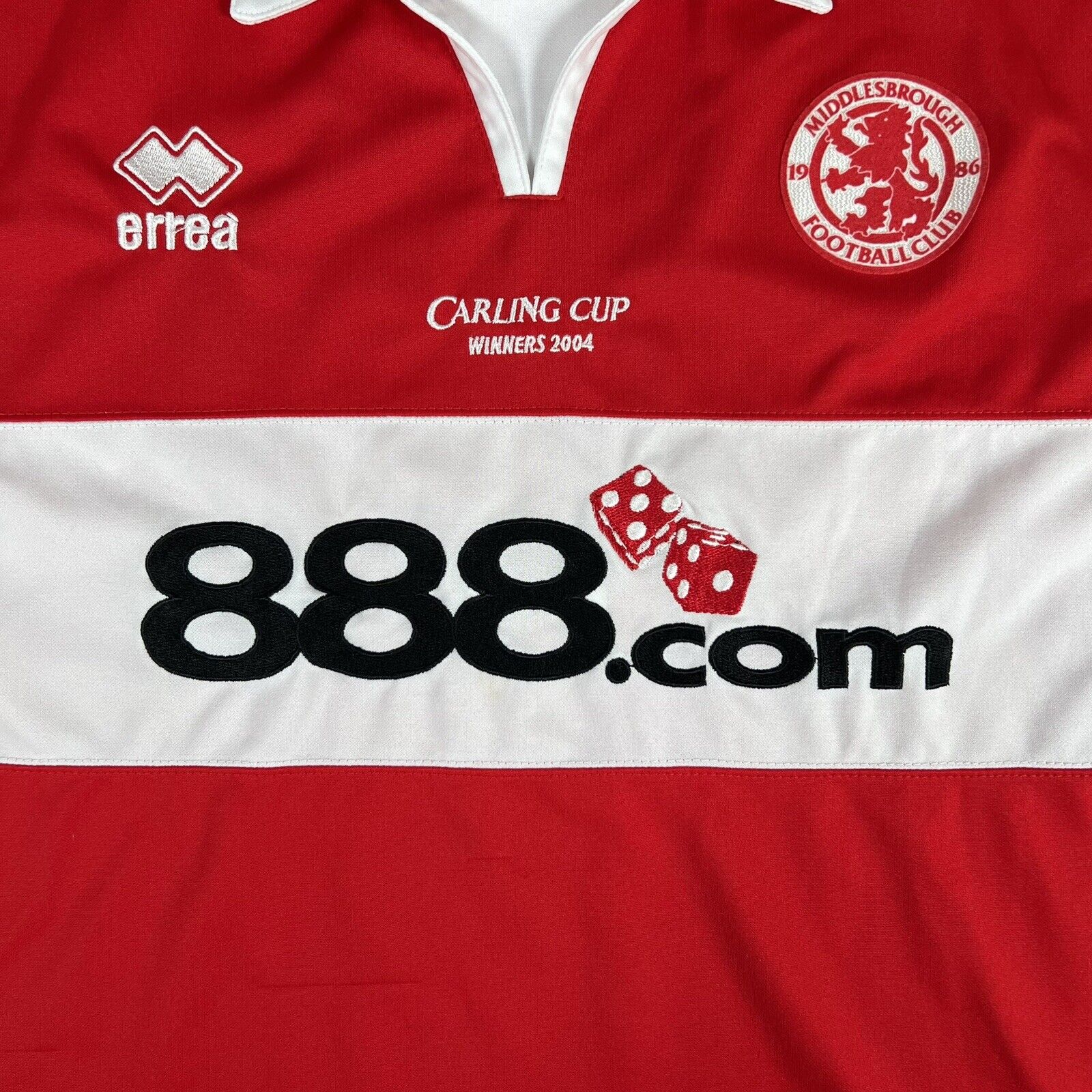 Middlesbrough 2004/2005 Carling Cup Home Football Shirt Men’s XXL - Football Shirt Kingdom