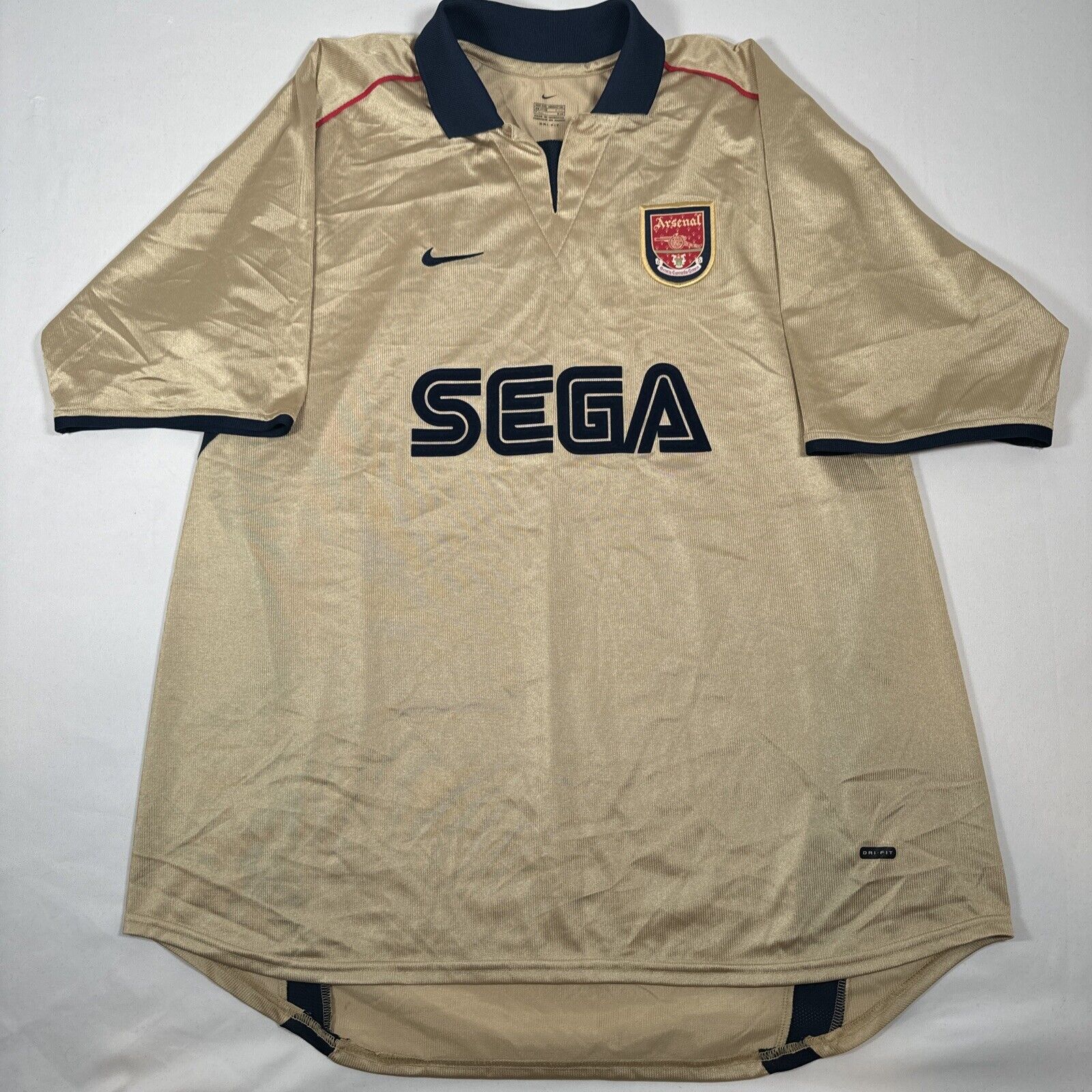 arsenal 2001 2002 away football shirt 2xl xxl2