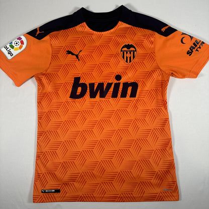 Valencia 2020/2021 Away Football Shirt Small — full front view