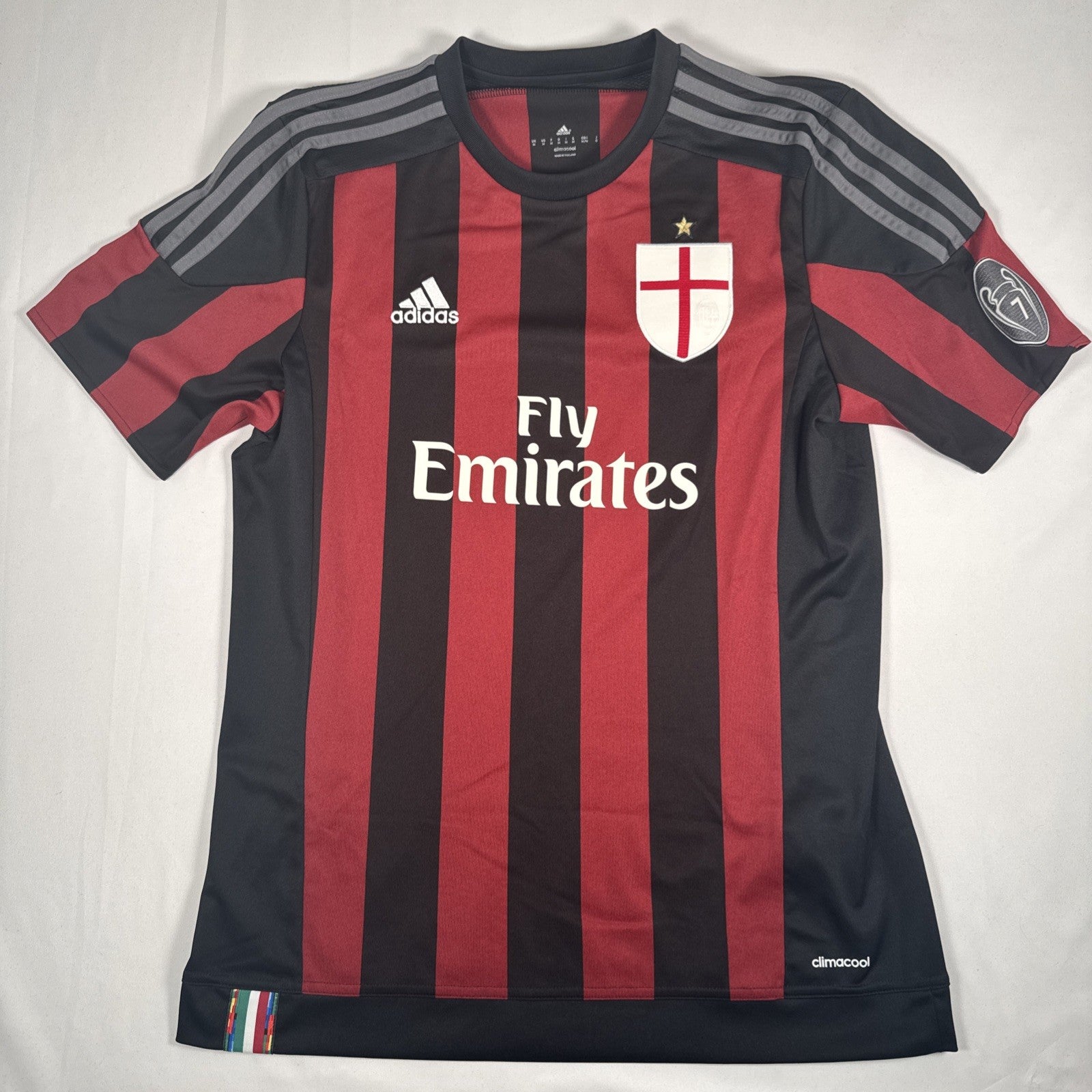 ac milan 2015 2016 ucl home football shirt men s medium2