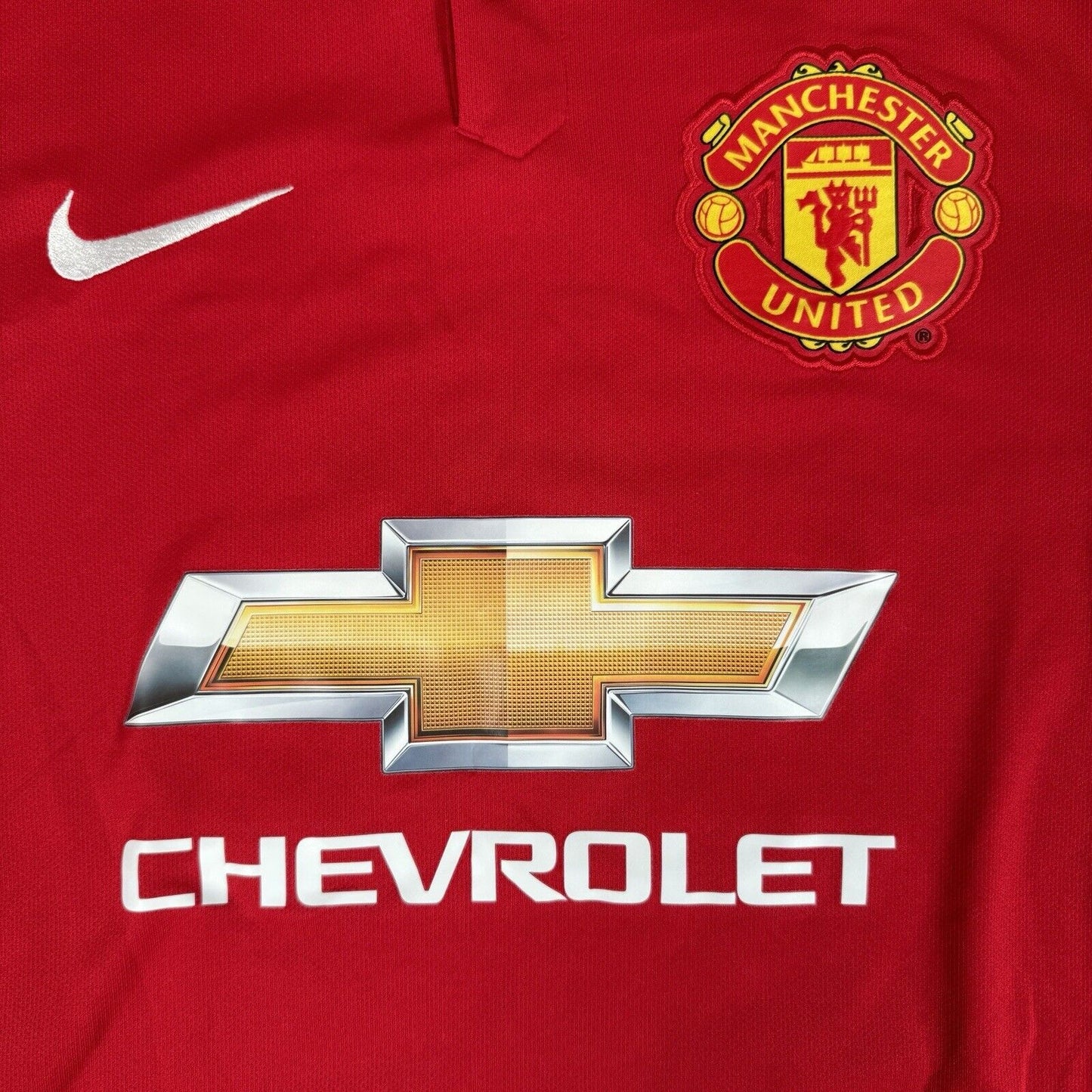 HERRERA 21 Manchester United 2014/2015 Home Football Shirt Long Sleeve Small