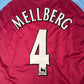 MELLBERG 4 Aston Villa 2004/2005 Home Football Shirt  XL - Football Shirt Kingdom