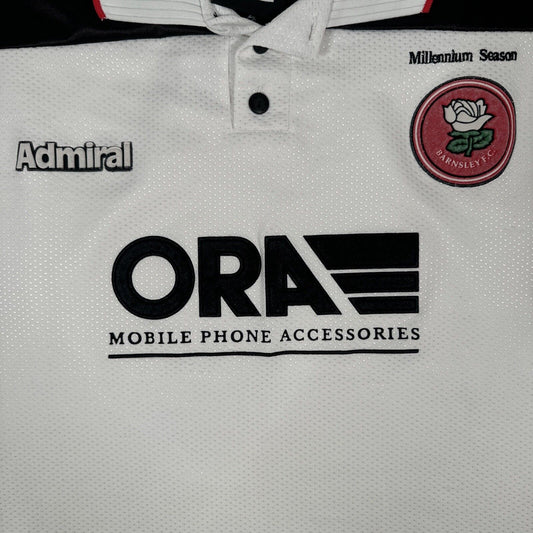 Barnsley 1999/2000 Away Millennium Football Shirt Large