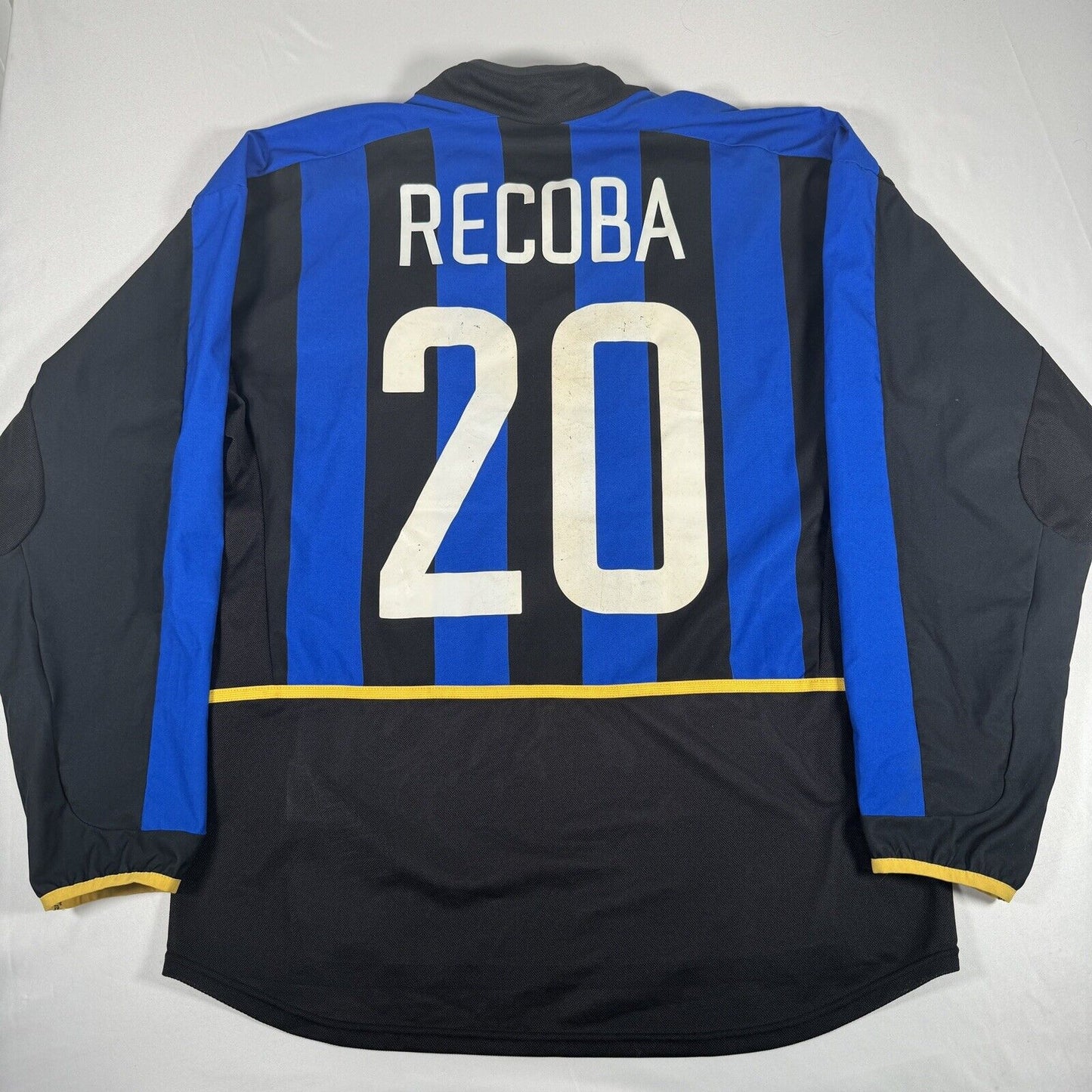 RECOBA 20 Inter Milan 2002/2003 Home Football Shirt Long Sleeve Large