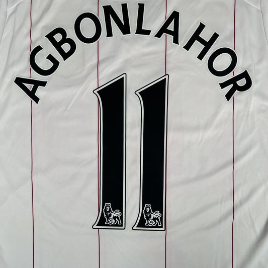 AGBONLAHOR 11 Aston Villa 2014/2015 Away Football Shirt Large - Football Shirt Kingdom