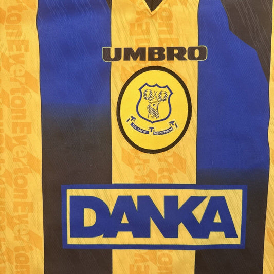 Everton 1996/1997/1998 Away Football Shirt  Large - Football Shirt Kingdom