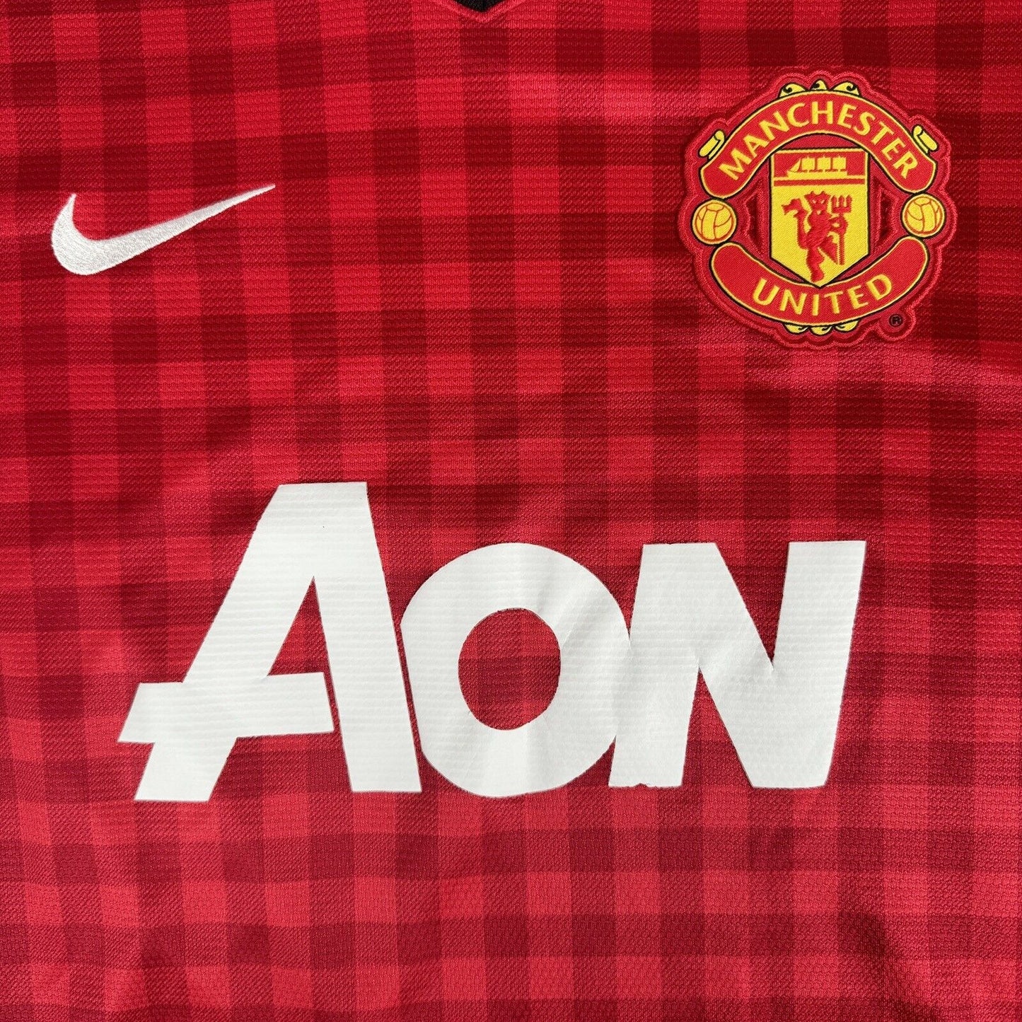 Manchester United 2012/2013 Home Football Shirt  Large - Football Shirt Kingdom