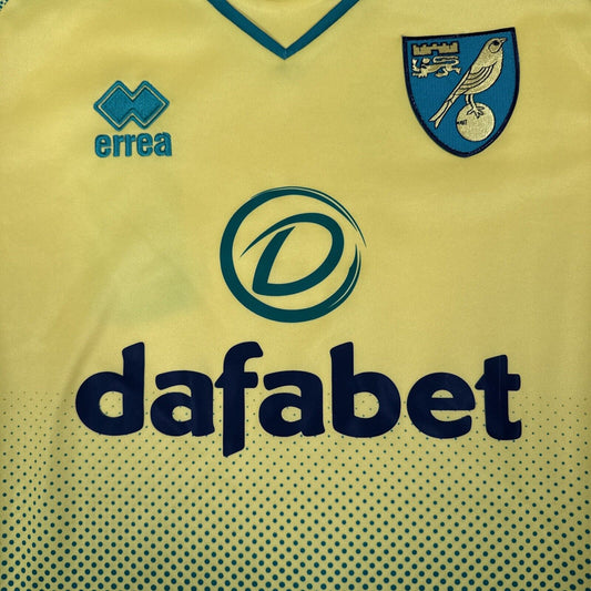 Norwich City 2019/2020 Home Football Shirt   Small - Football Shirt Kingdom