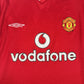 manchester united 2000 2001 2002 home football shirt large1