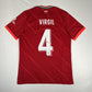 VIRGIL 4 Liverpool 2021/2022 Home Football Shirt  Medium