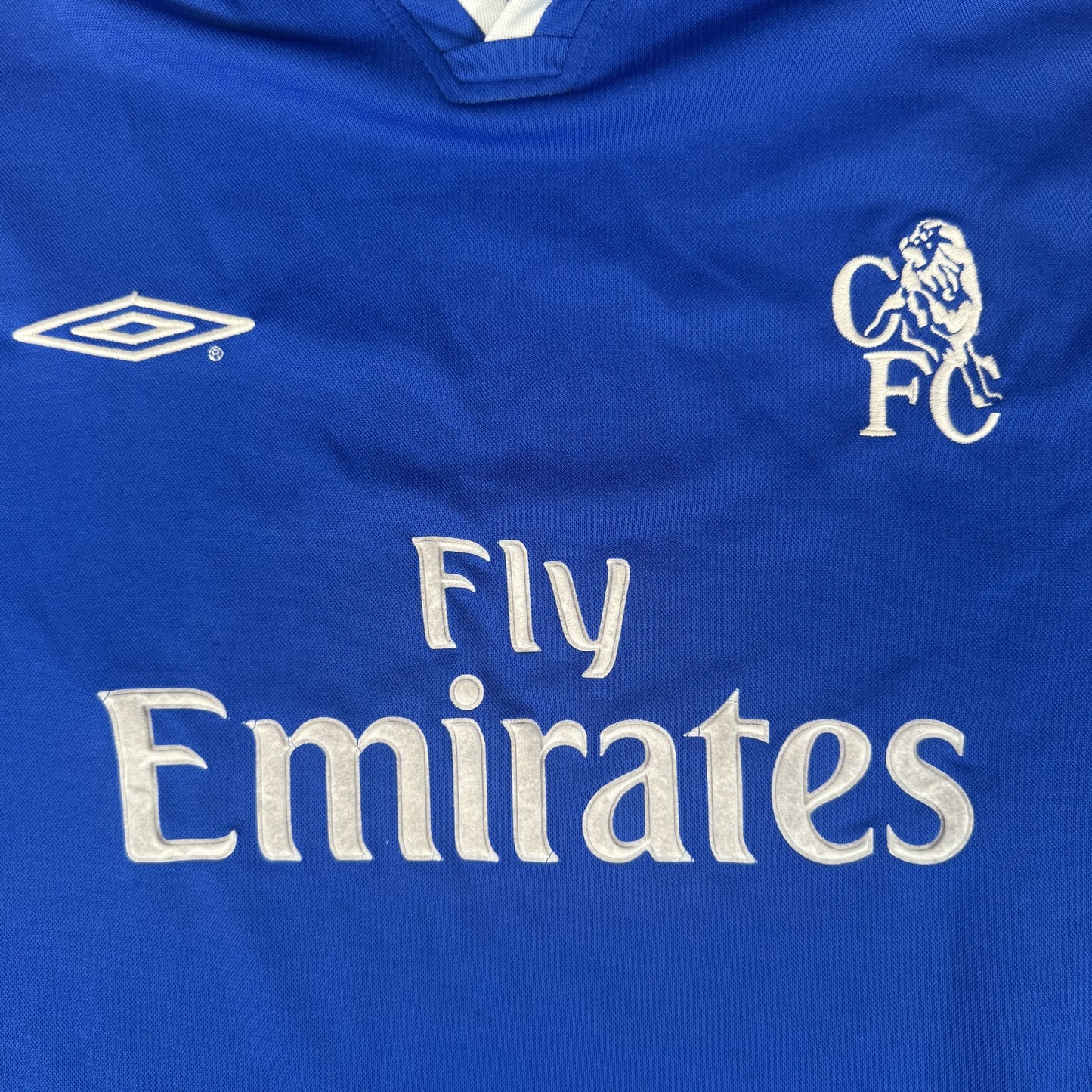 Chelsea 2001/2002/2003 Home Long Sleeve Football Shirt  Medium