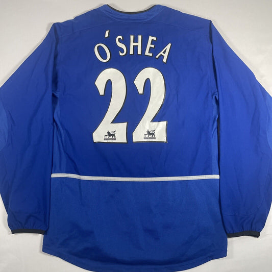 Manchester United 2002/2003 Third Long Sleeve Football Shirt Small — full back view