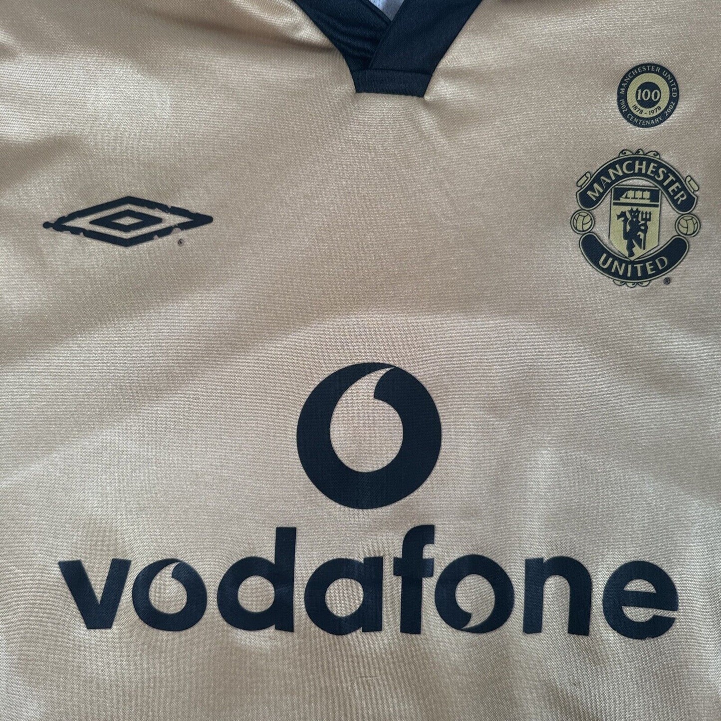 Manchester United 2001/2002 Away Third Football Shirt ReversibleCentenary Medium