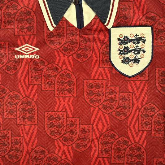 England 1994/1995/1996 Away Football Shirt   Medium - Football Shirt Kingdom