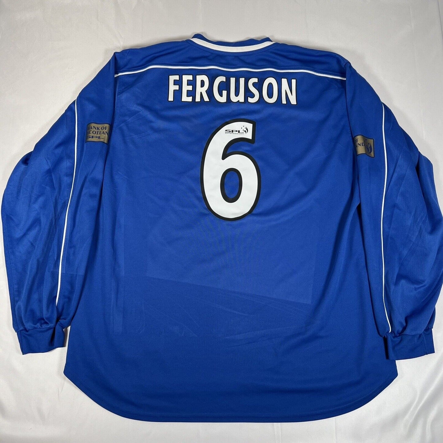 FERGUSON 6 Rangers 1999/2000/2001 Home Football Shirt Long Sleeve 2XL XXL