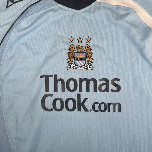 Manchester City 2008/2009 Home Football Shirt   Large - Football Shirt Kingdom