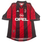AC Milan 1998/1999 Home Football Shirt  Large