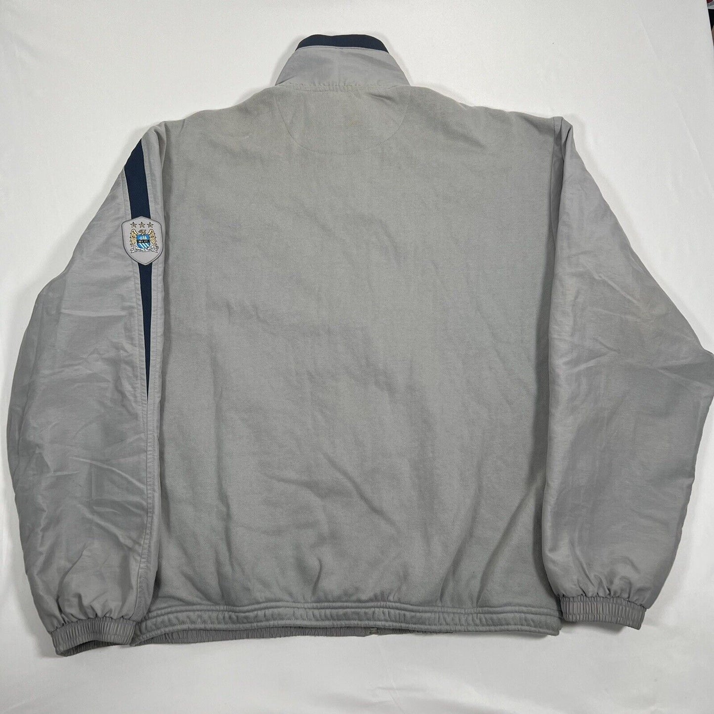 Manchester City 2005/2006 Reebok Grey Football Jacket / Coat Large